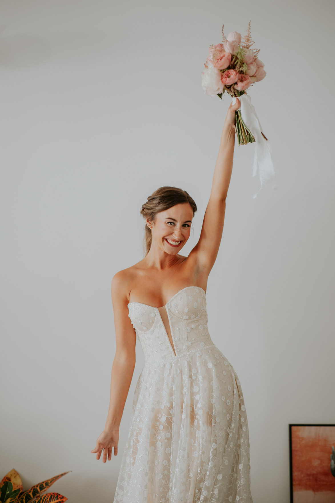 Vestido de Novia Escote Corazon