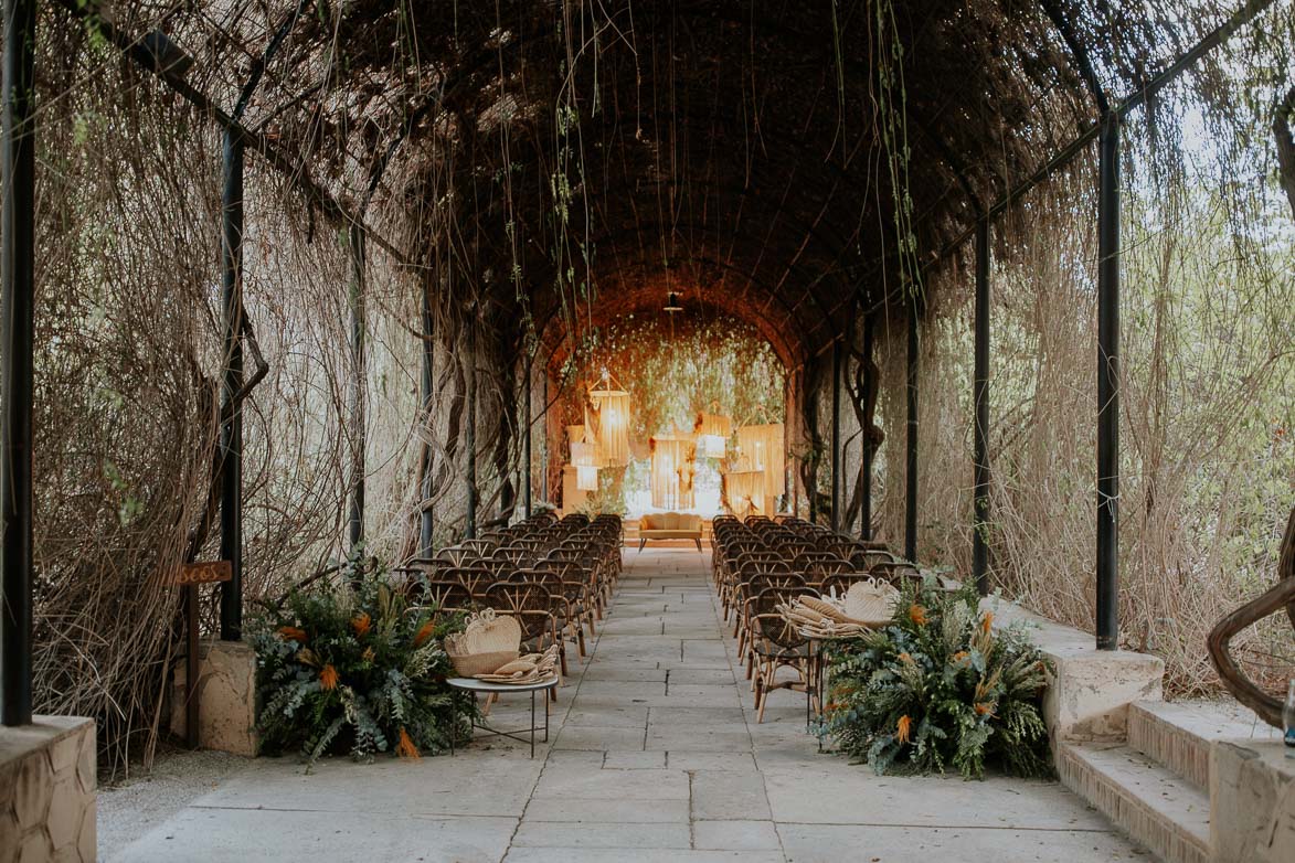 Decoracion con Macrame Boda en Jardines de Abril