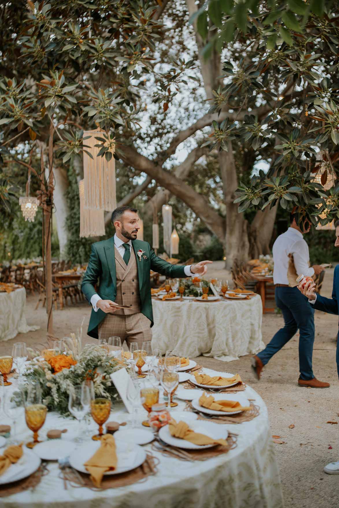 Decoracion con Macrame Boda en Jardines de Abril