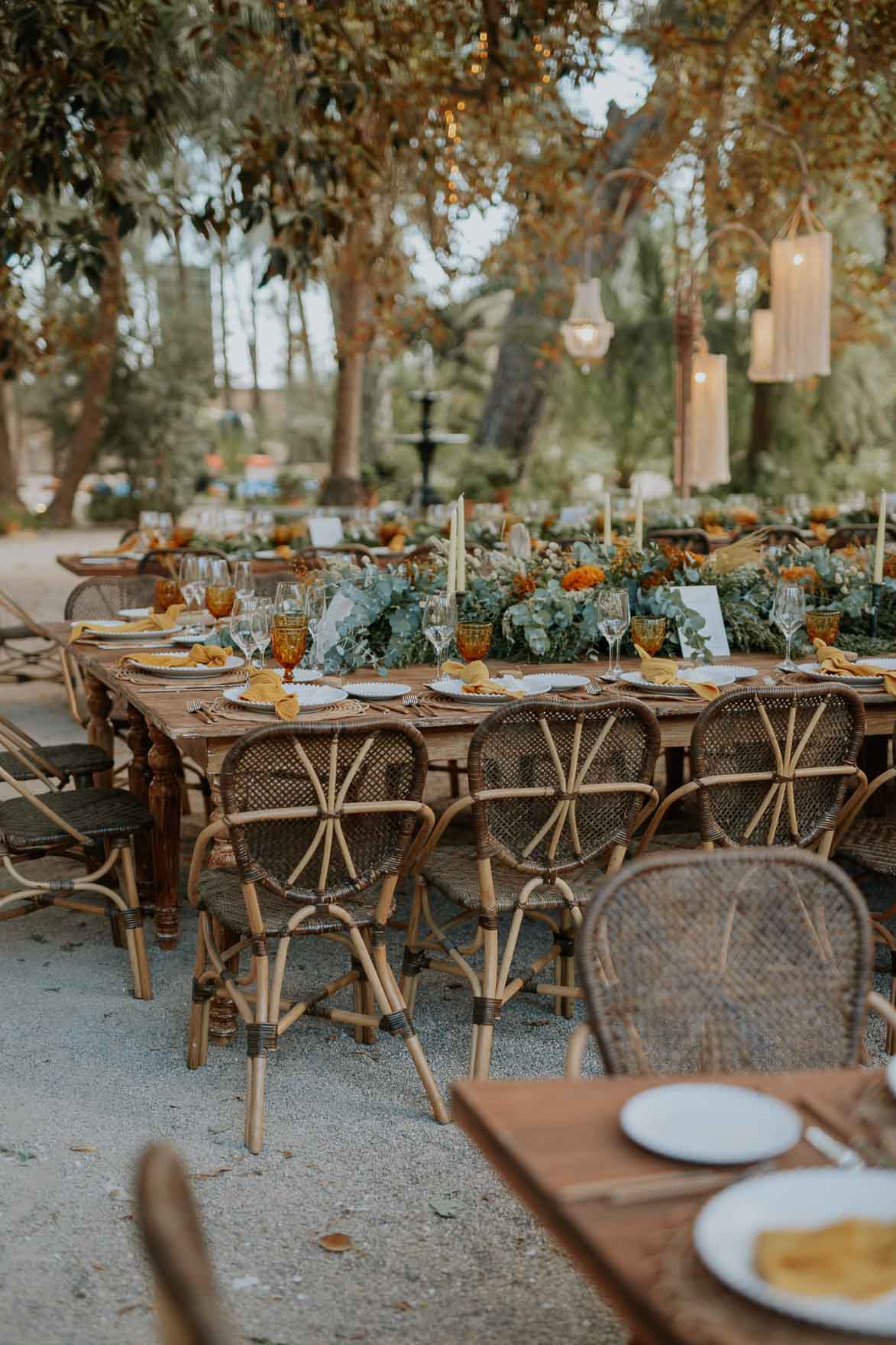 Decoracion con Macrame Boda en Jardines de Abril