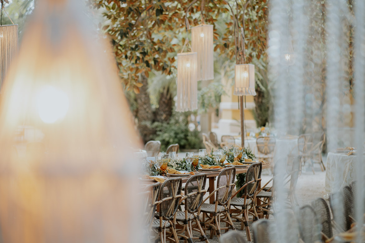 Decoracion con Macrame Boda en Jardines de Abril