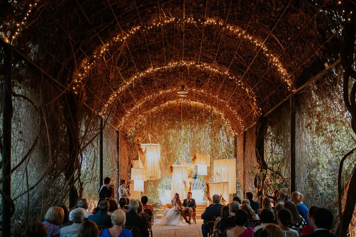 Decoracion con Macrame Boda en Jardines de Abril