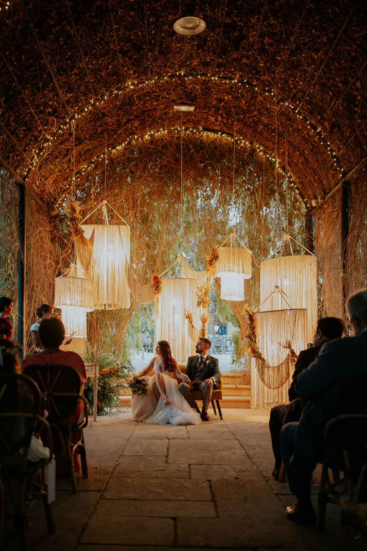 Decoracion con Macrame Boda en Jardines de Abril