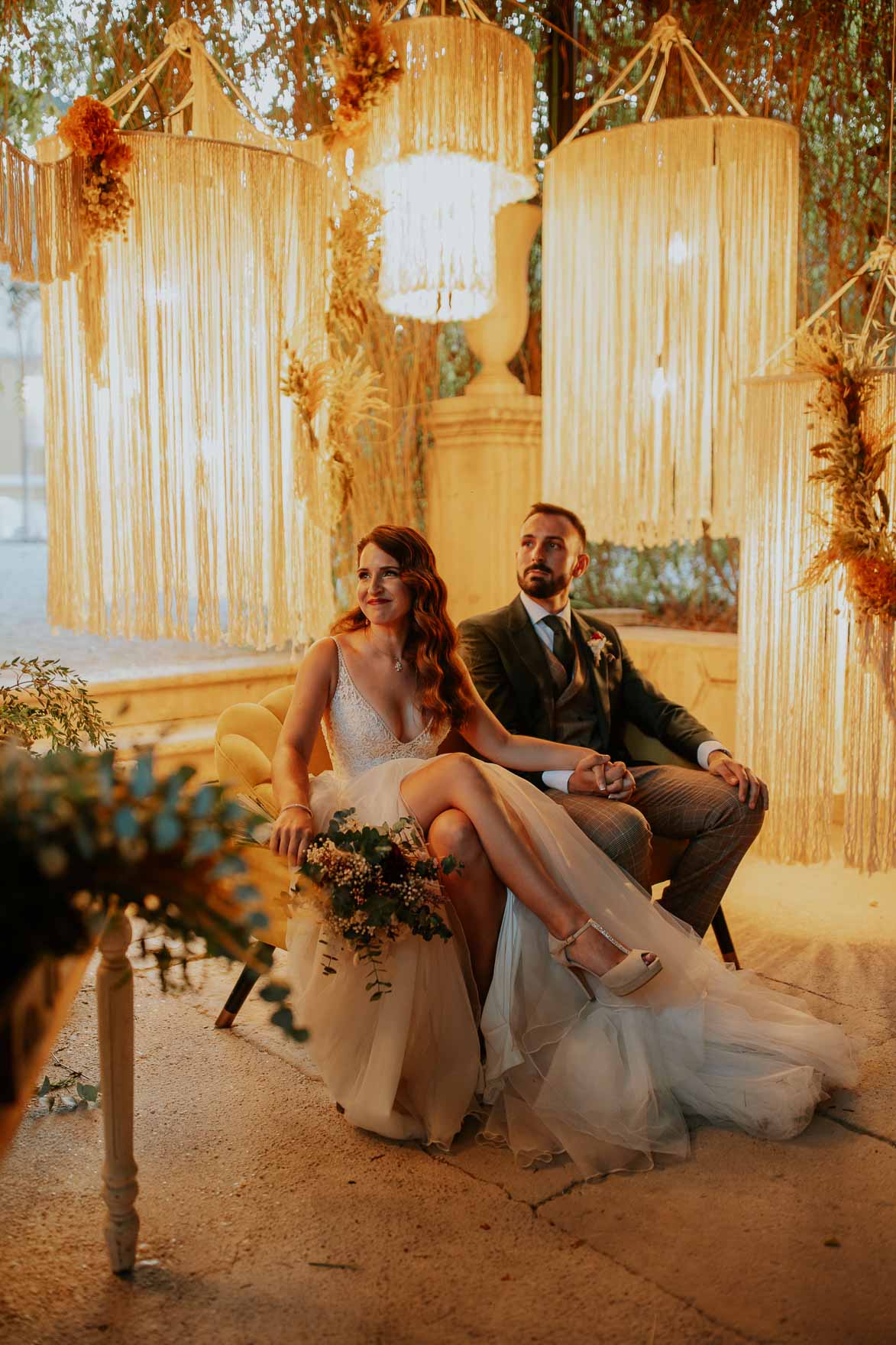 Decoracion con Macrame Boda en Jardines de Abril