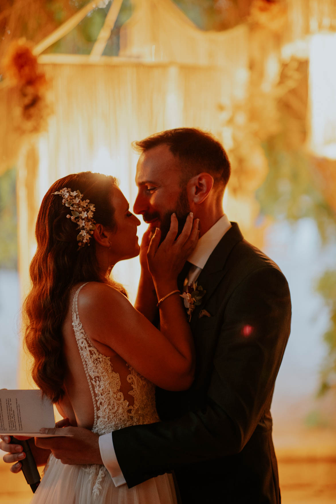 Decoracion con Macrame Boda en Jardines de Abril