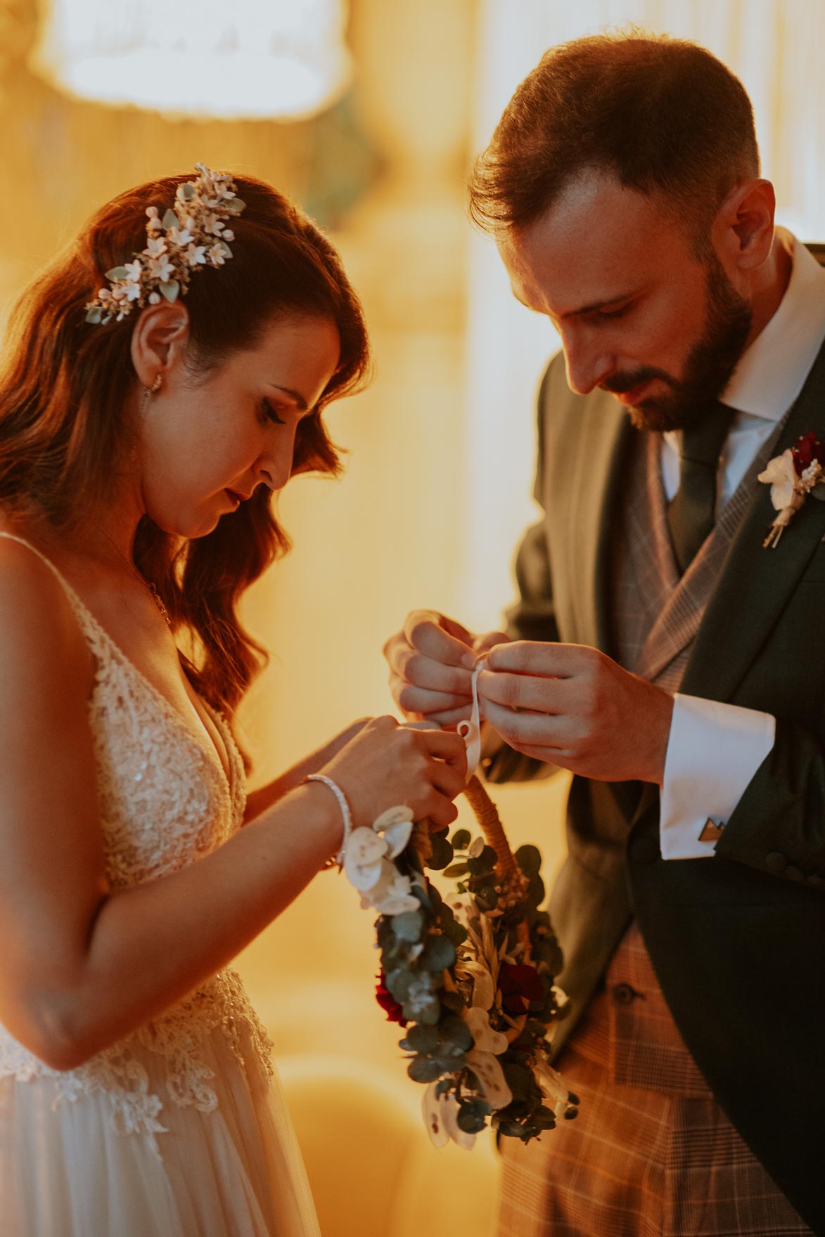 Decoracion con Macrame Boda en Jardines de Abril