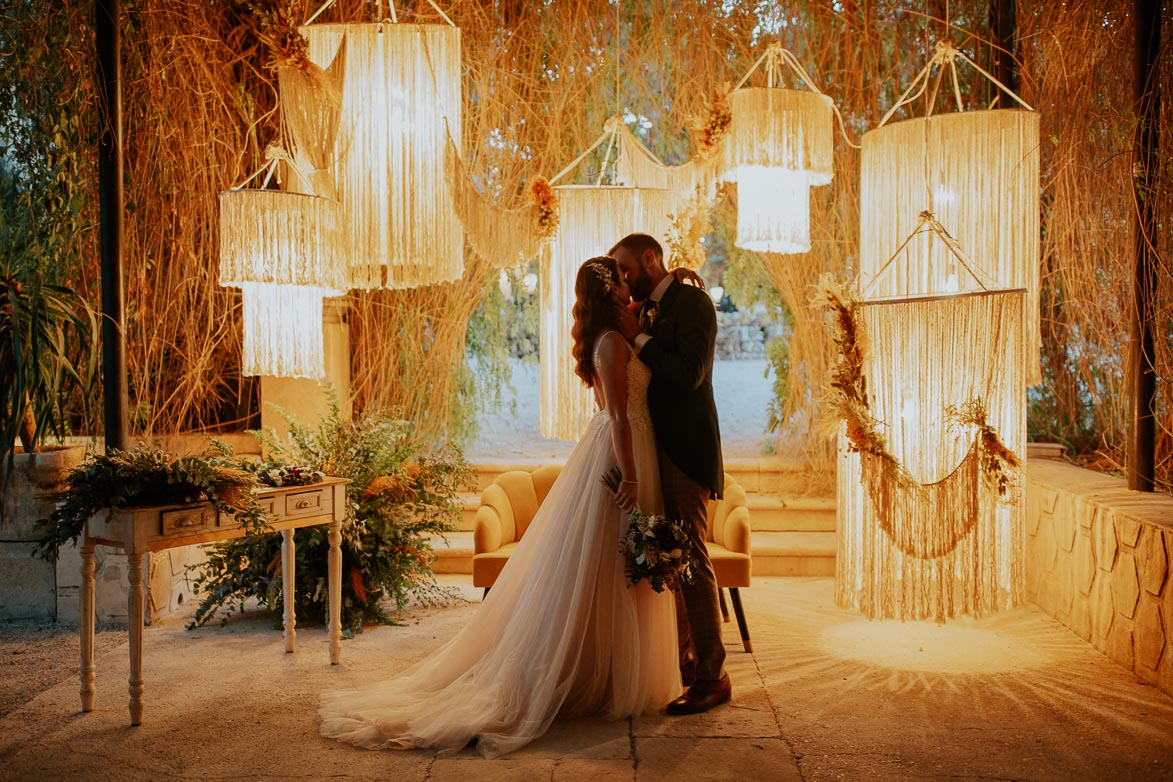 Decoracion con Macrame Boda en Jardines de Abril