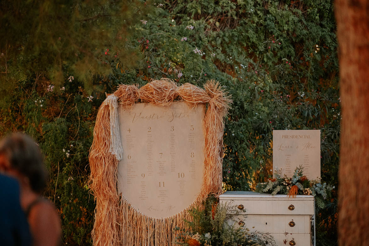 Decoracion con Macrame Boda en Jardines de Abril