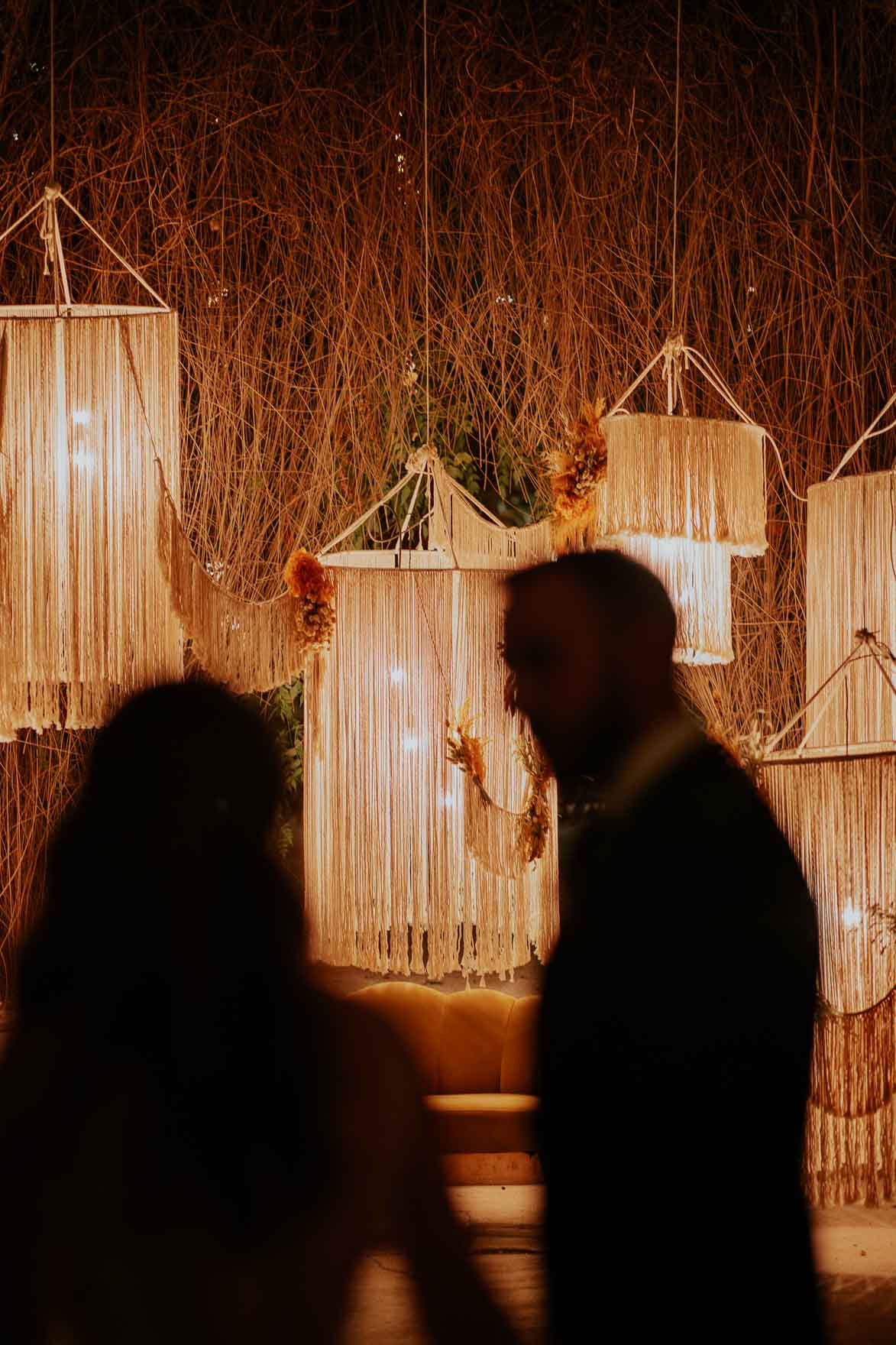 Decoracion con Macrame Boda en Jardines de Abril