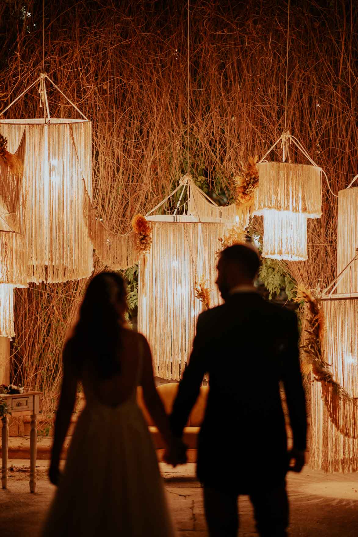 Decoracion con Macrame Boda en Jardines de Abril