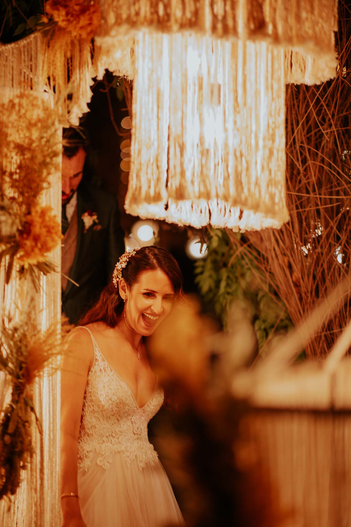 Decoracion con Macrame Boda en Jardines de Abril