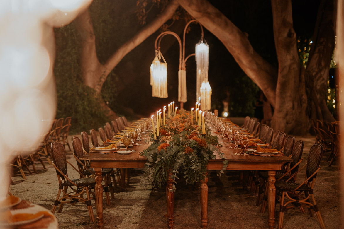 Decoracion con Macrame Boda en Jardines de Abril