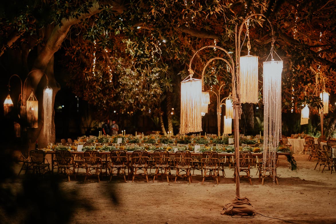 Decoracion con Macrame Boda en Jardines de Abril