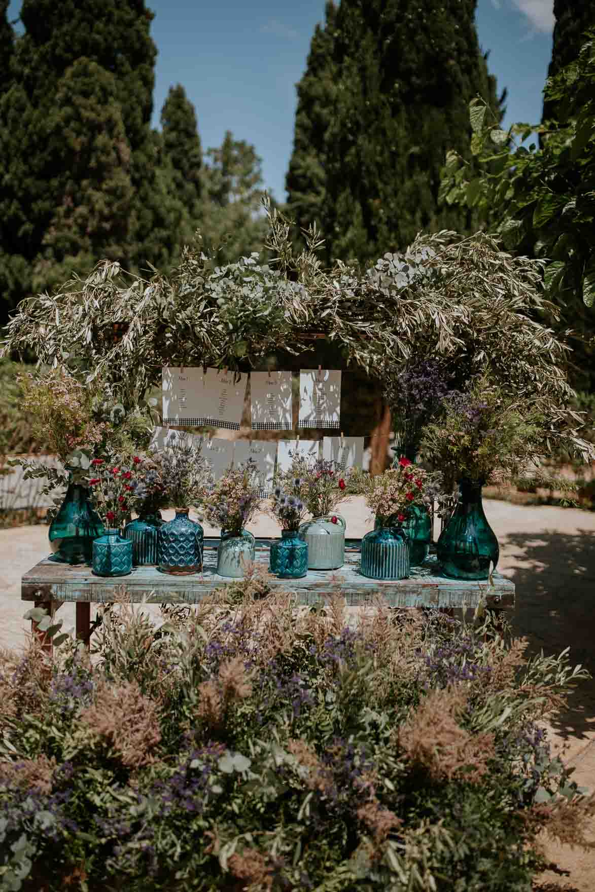 Decoración de boda Floristeria la Trastienda