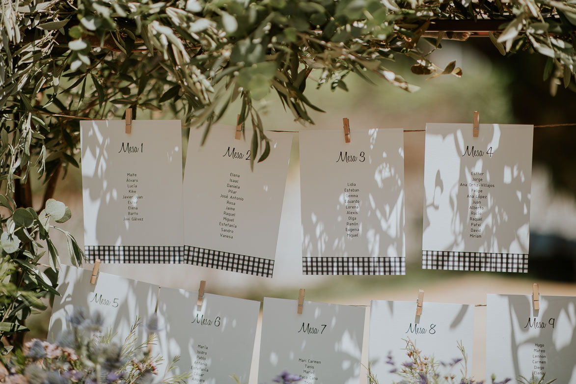 Decoración de boda Floristeria la Trastienda