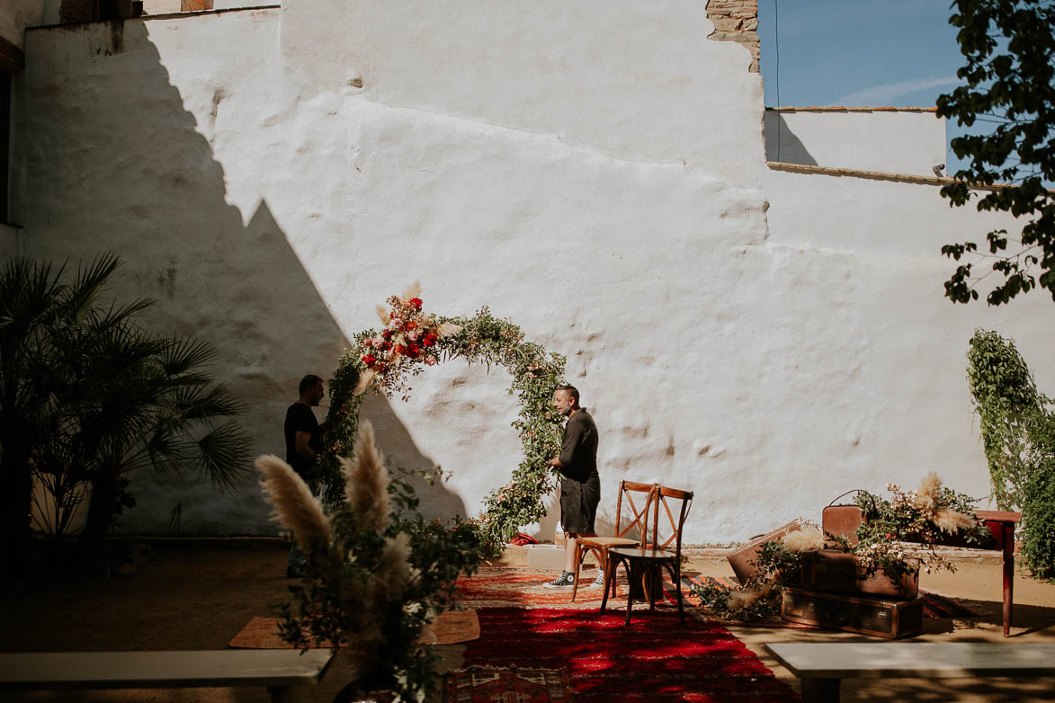 Arcos florales para bodas