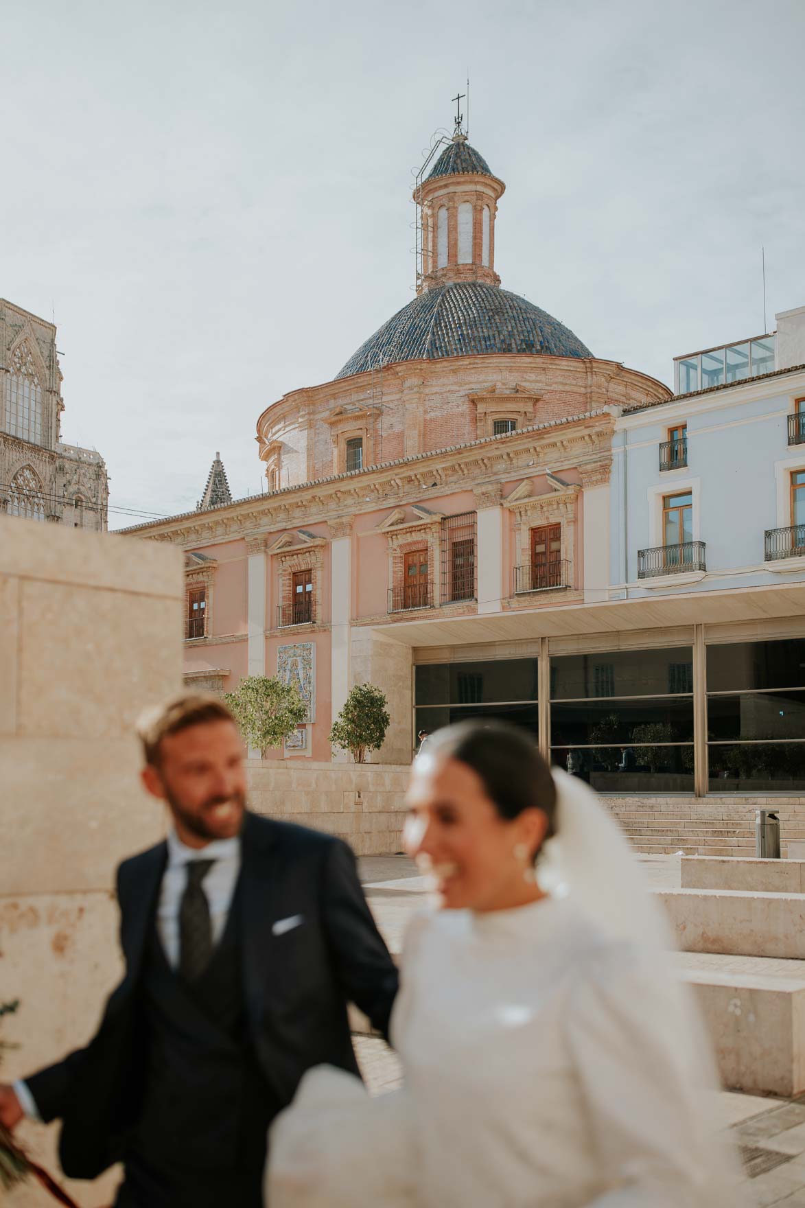 Fotos de Bodas en Valencia Plaza de la Virgen