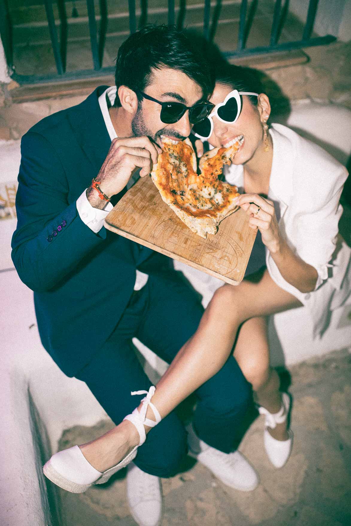 Fotos con Pizzas en Bodas