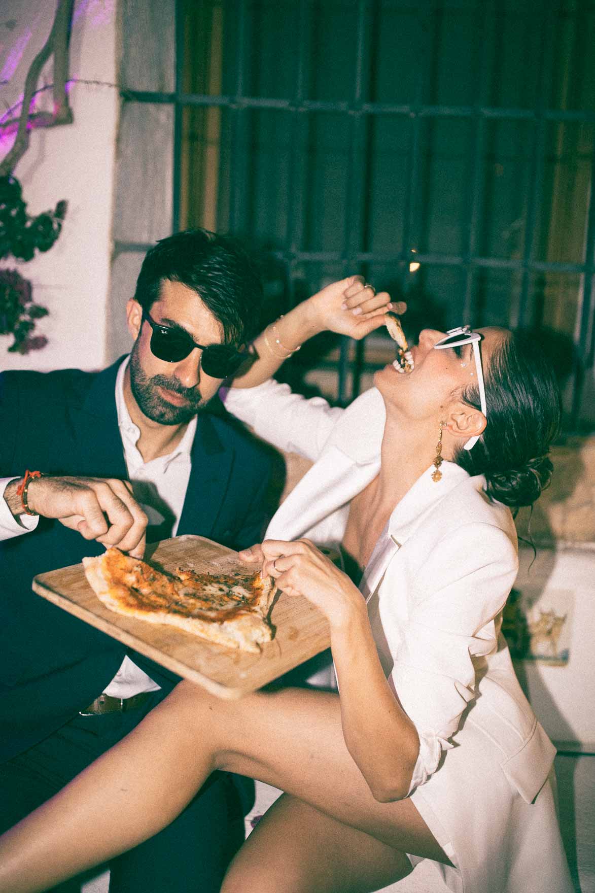 Fotos con Pizzas en Bodas