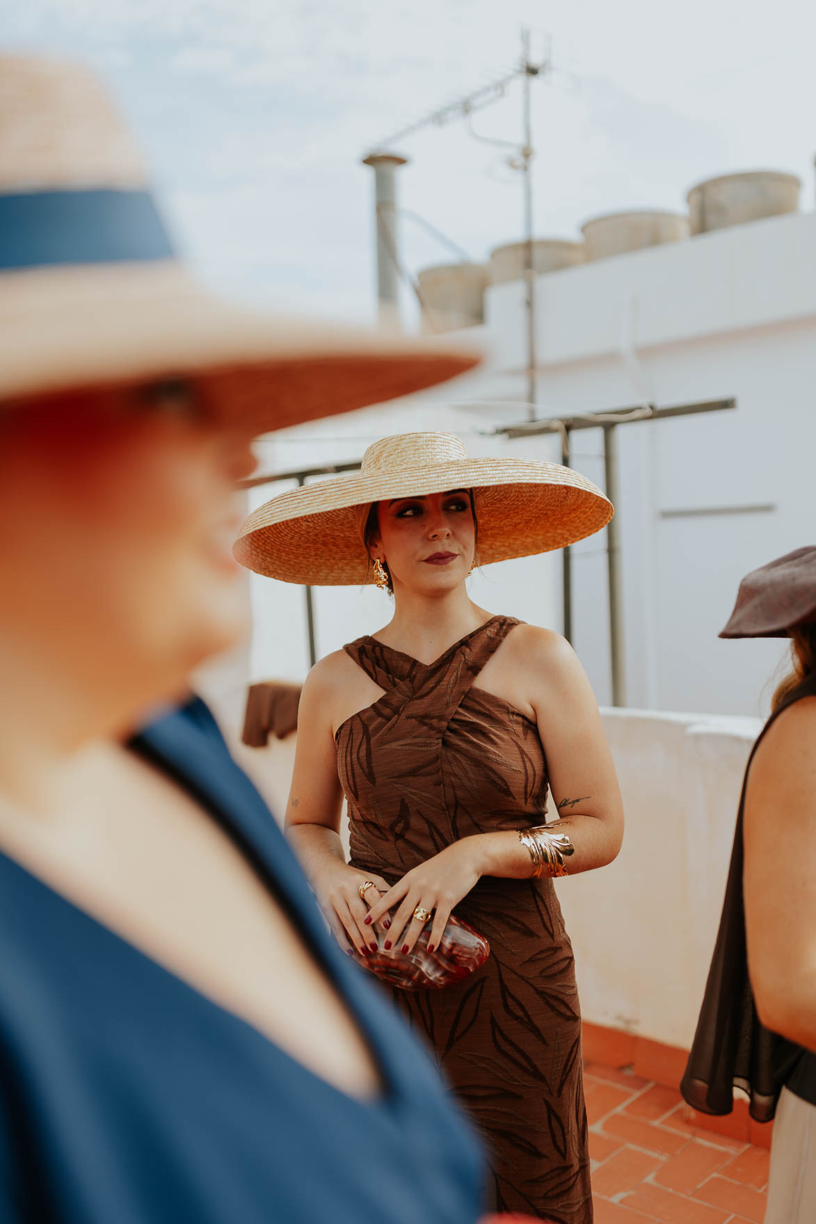 Novias con pamela inspiracion de looks para Bodas
