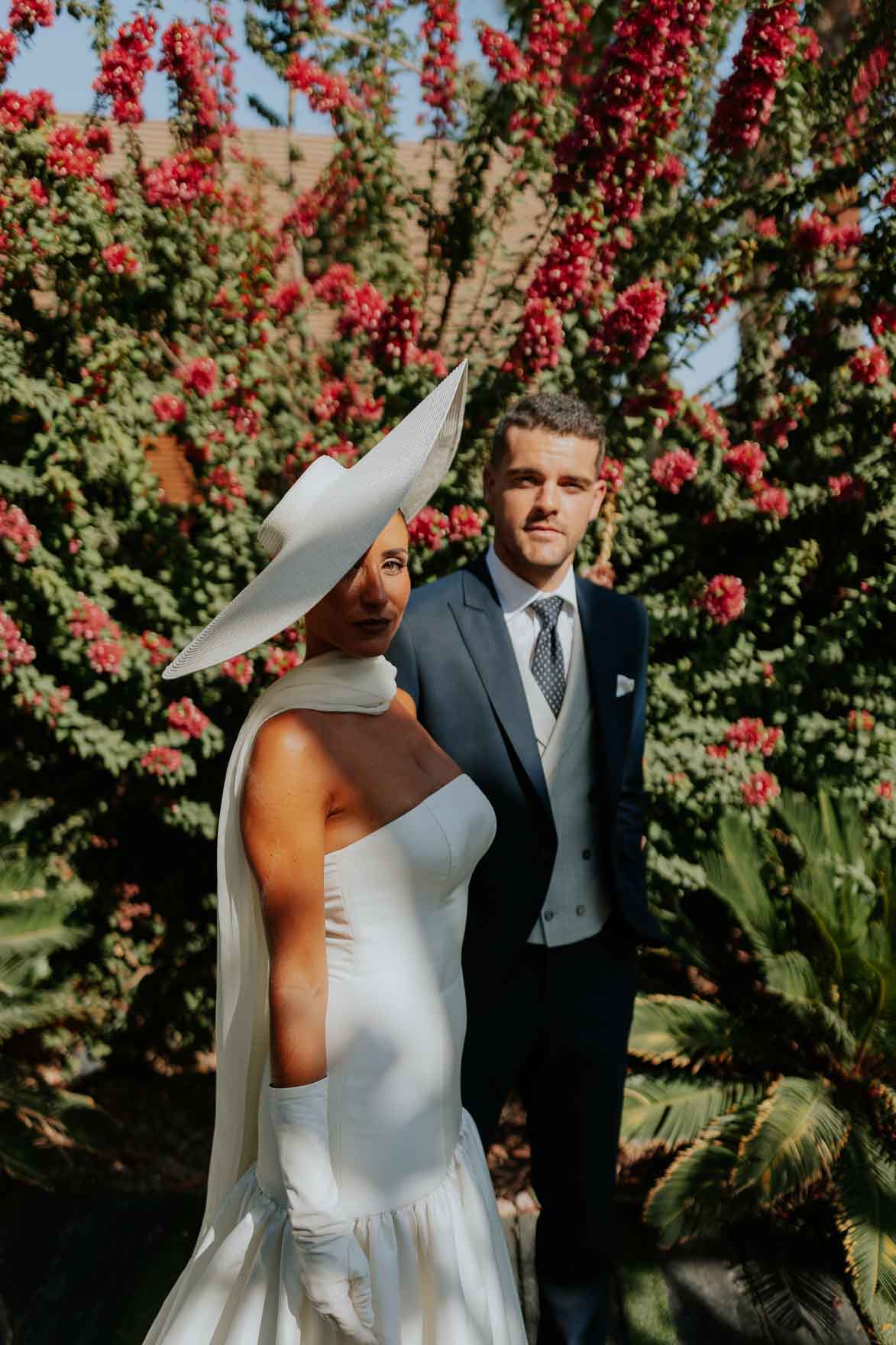 Novias con pamela inspiracion de looks para Bodas