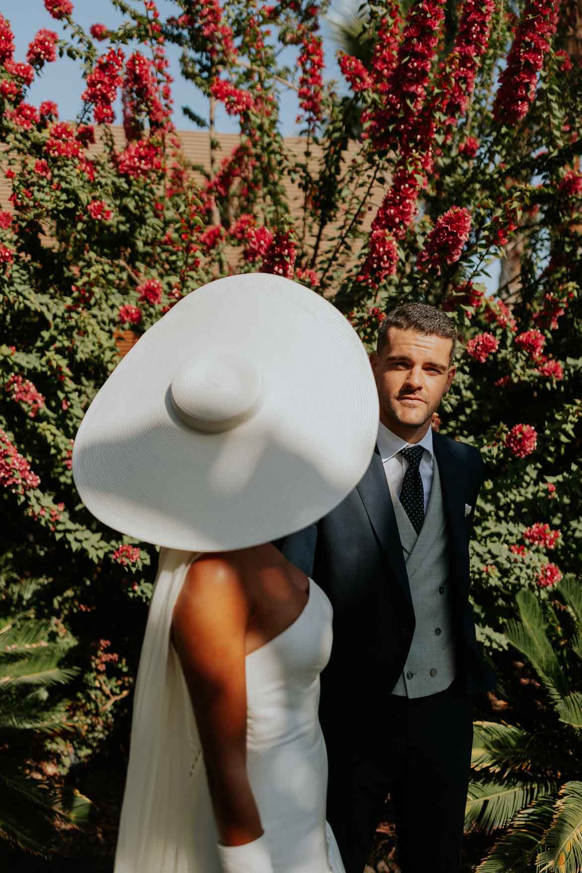 Novias con pamela inspiracion de looks para Bodas