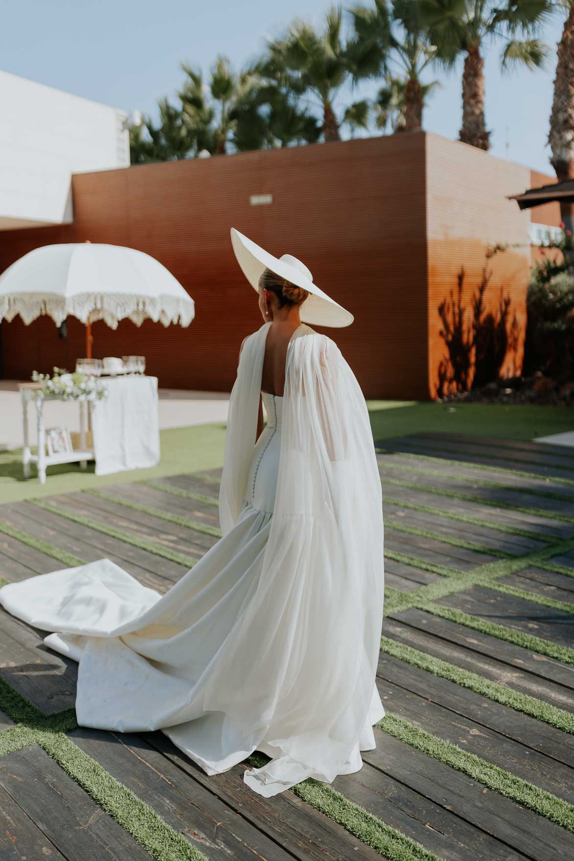 Novias con pamela inspiracion de looks para Bodas